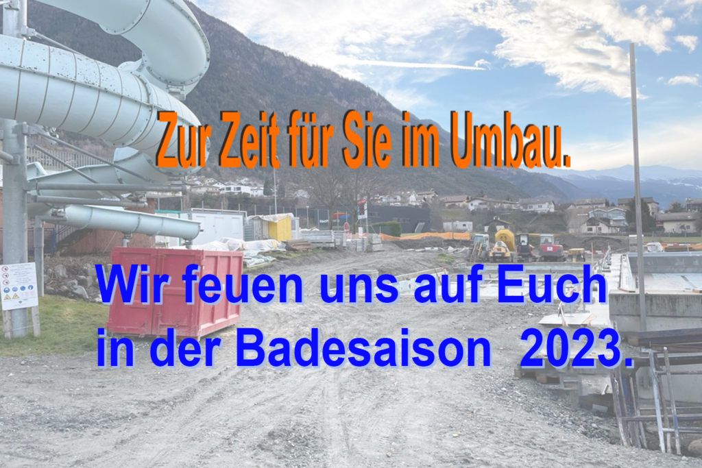 Schwimmbad Geschina im Umbau m